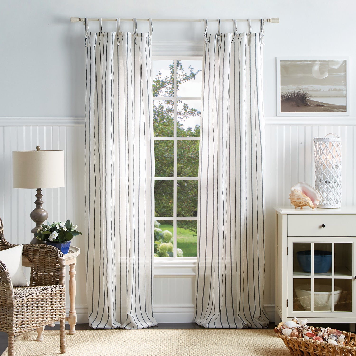 Martha Stewart Lily Pond Laguna Window Curtain Panel