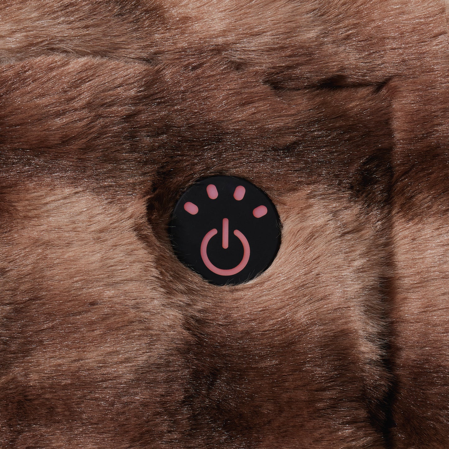 Brookstone Luxe Faux Fur Heated Throw