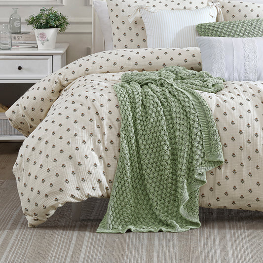 Peri Home Block Print Gauze Duvet Set