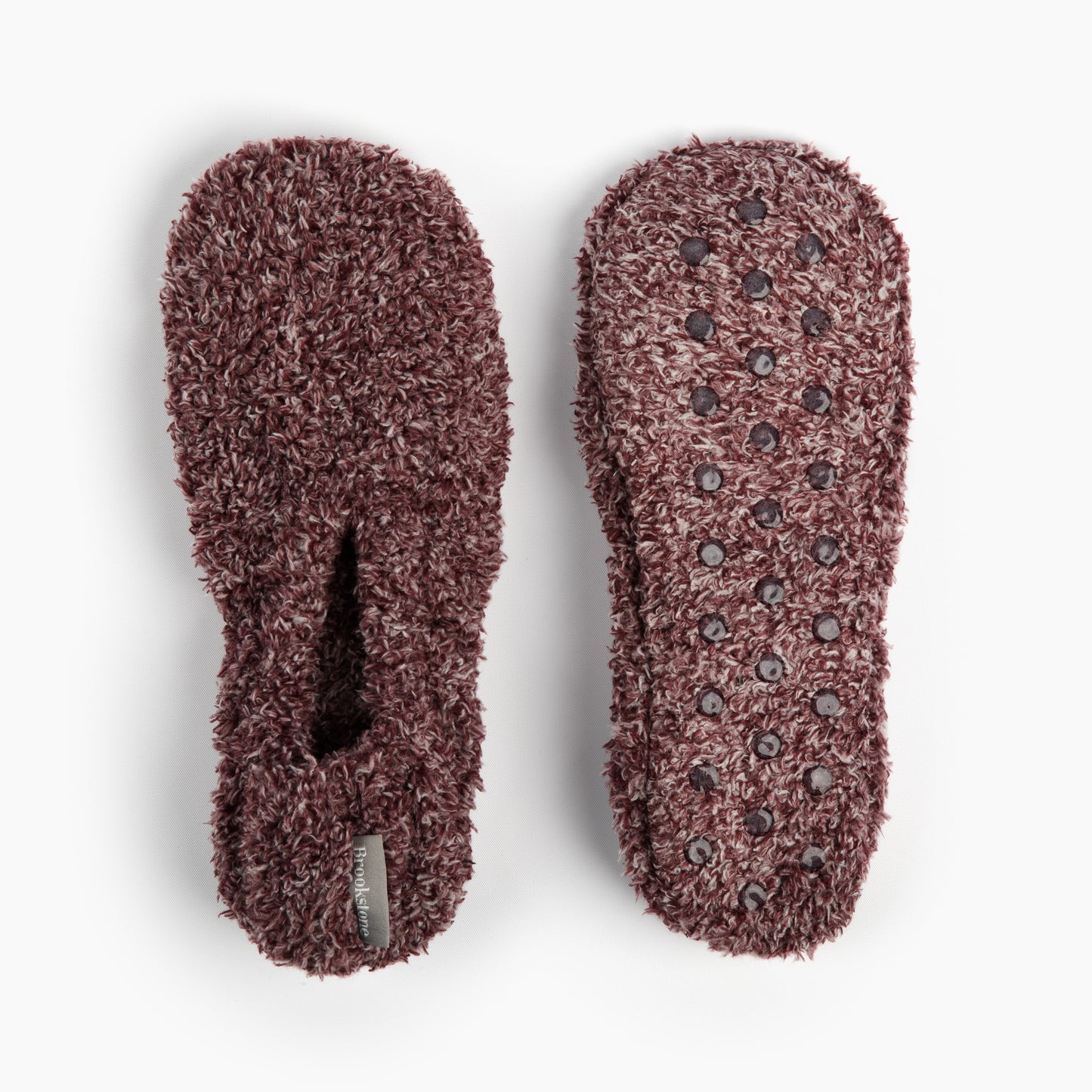 Brookstone Heathered Cozy Knit Footies