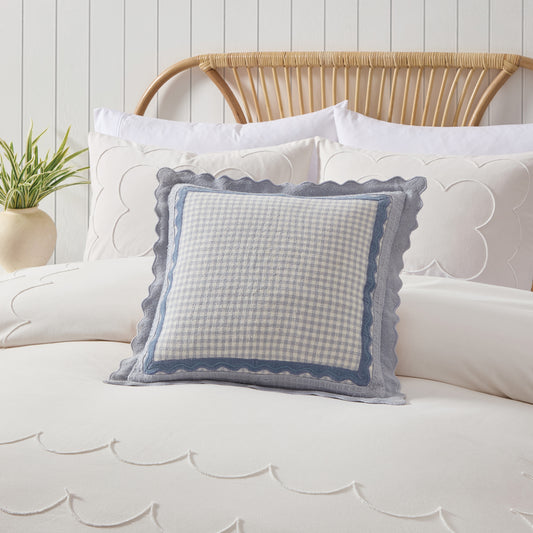 Peri Home Gingham Scallop Decorative Pillow