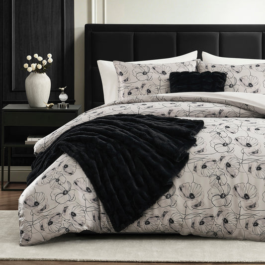Karl Lagerfeld Paris Charmeuse 5-Piece Comforter Set