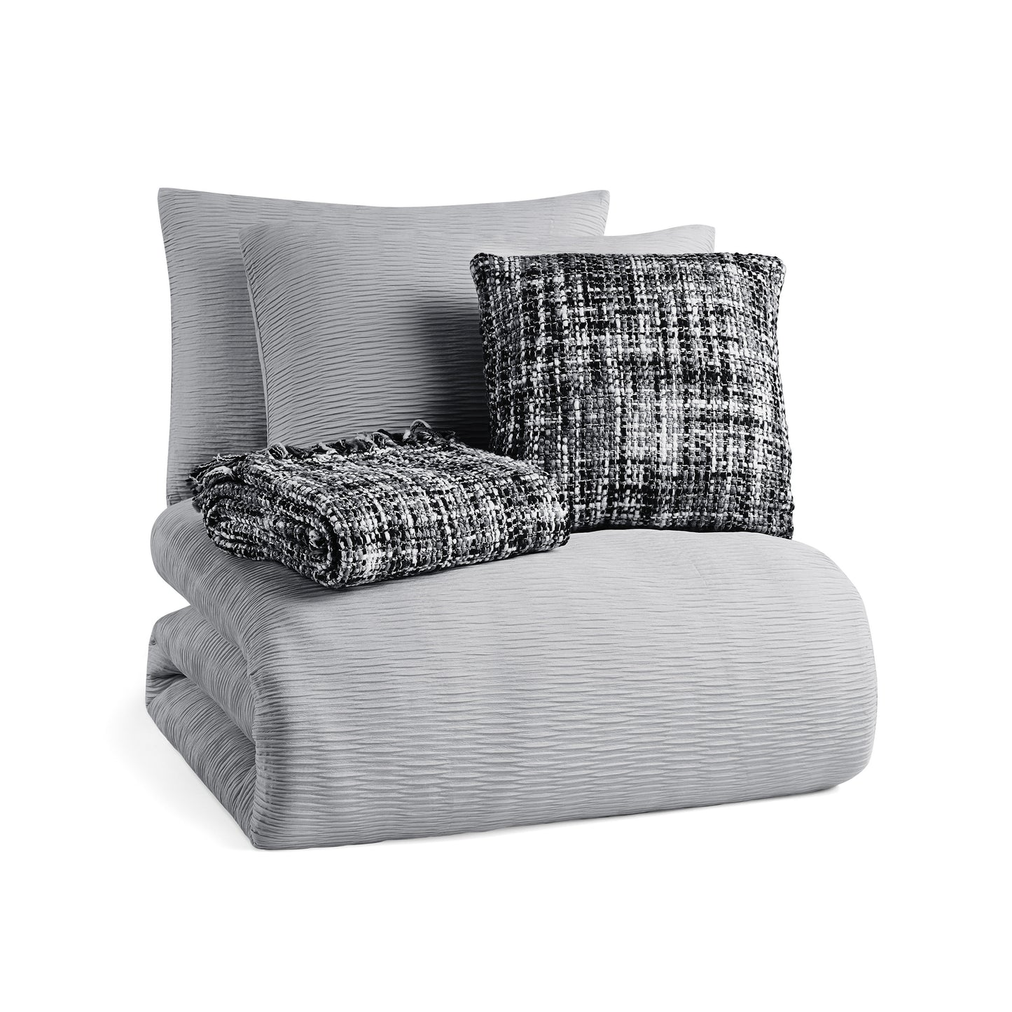 Karl Lagerfeld Paris Karl Pleated 5-Piece Comforter Set