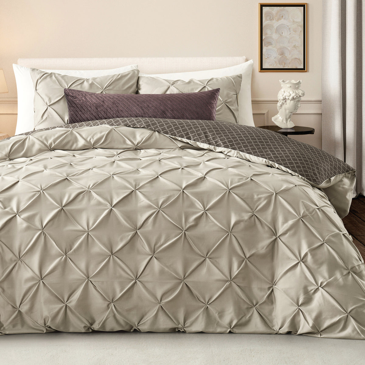Ted Baker Diagonal Velvet Decorative Pillow