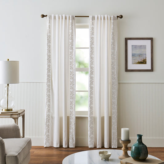 Martha Stewart Plume Curtain Panel Pair