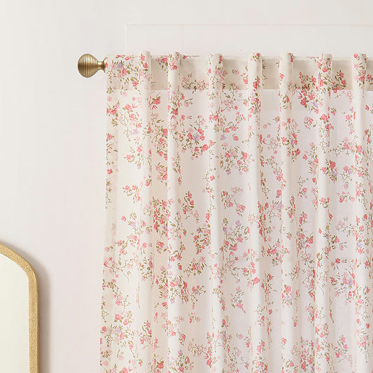 Peri Home Confetti Floral Curtain Panel Pair and Tote Bag Set