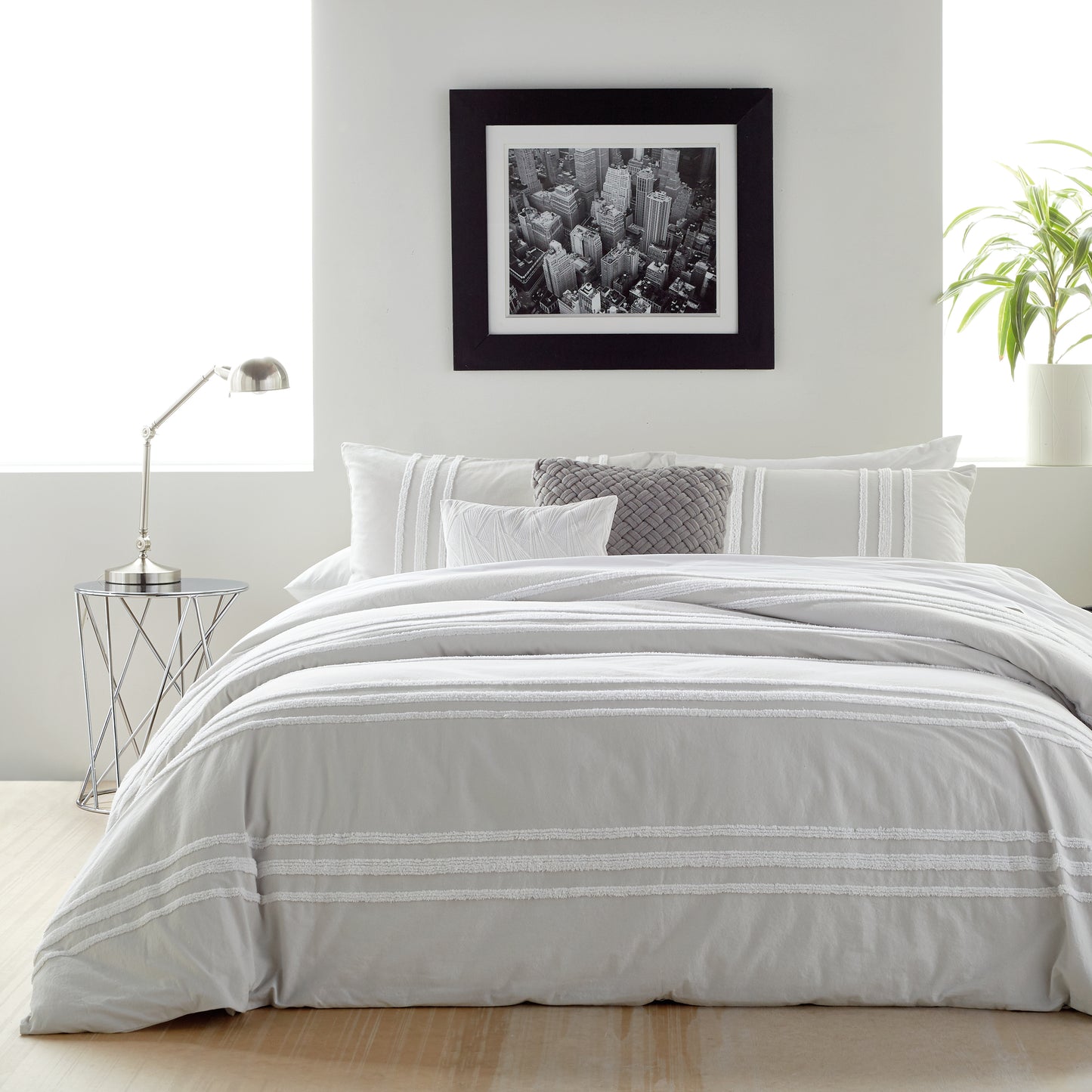 DKNY Chenille Stripe Comforter Set