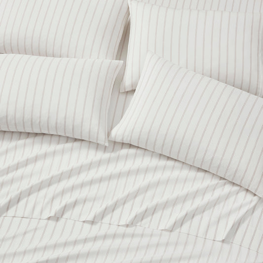 DKNY Heather-Hue Double Stripe 6-piece Sheet Set