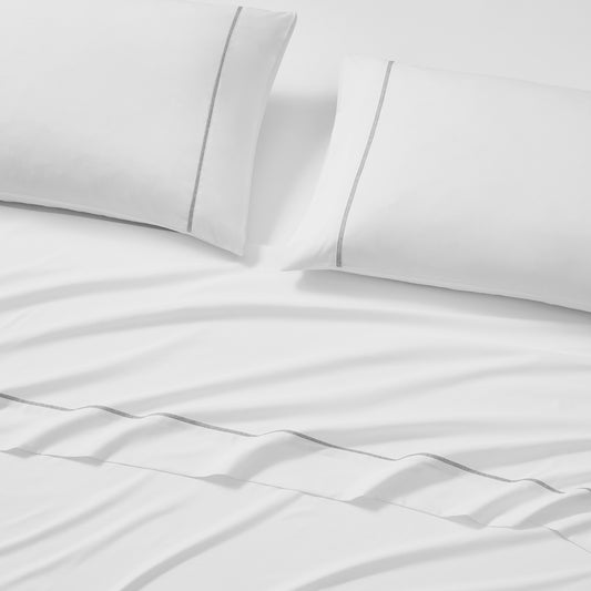 DKNY Tribeca Washed Microfiber 4-Piece Sheet Set