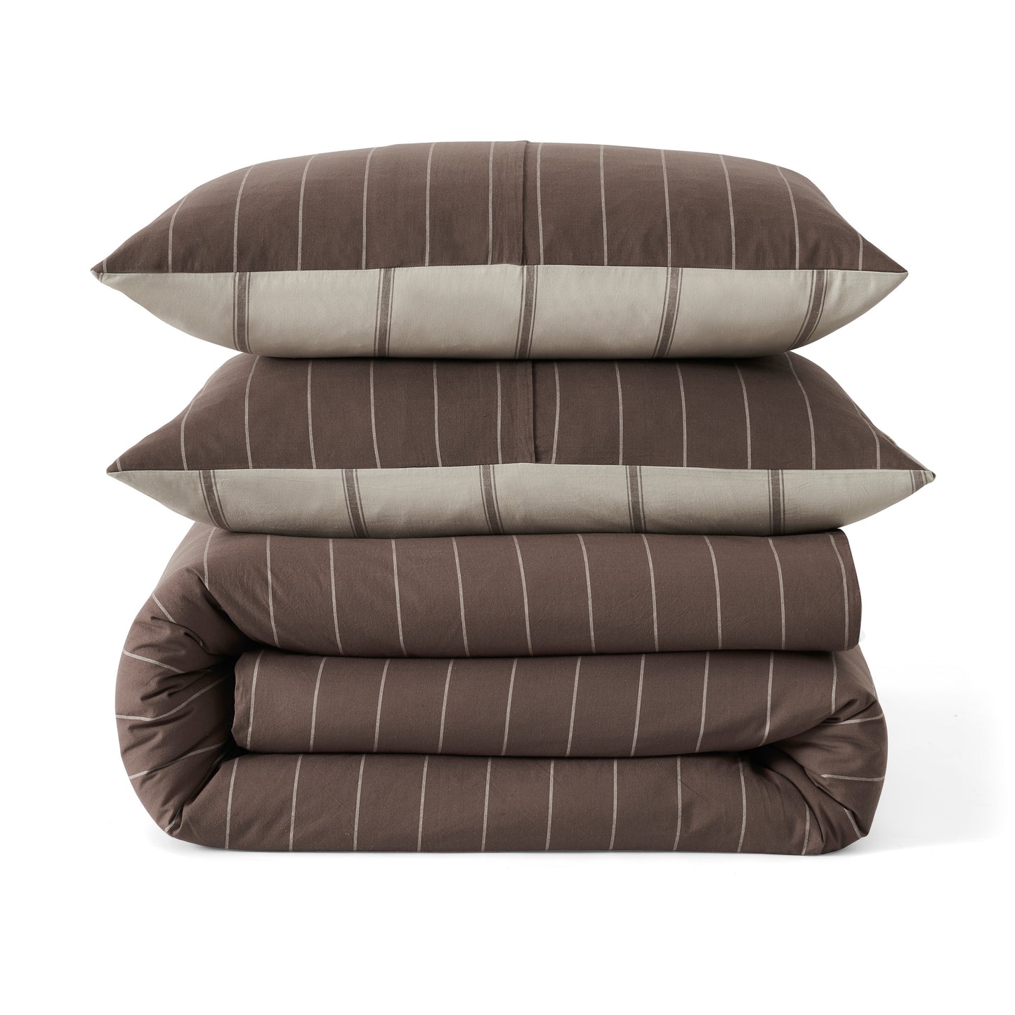 DKNY PURE Hudson Stripe Reversible Comforter Set