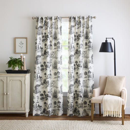 Martha Stewart Village Life Blackout Curtain, Set of 2 Panels