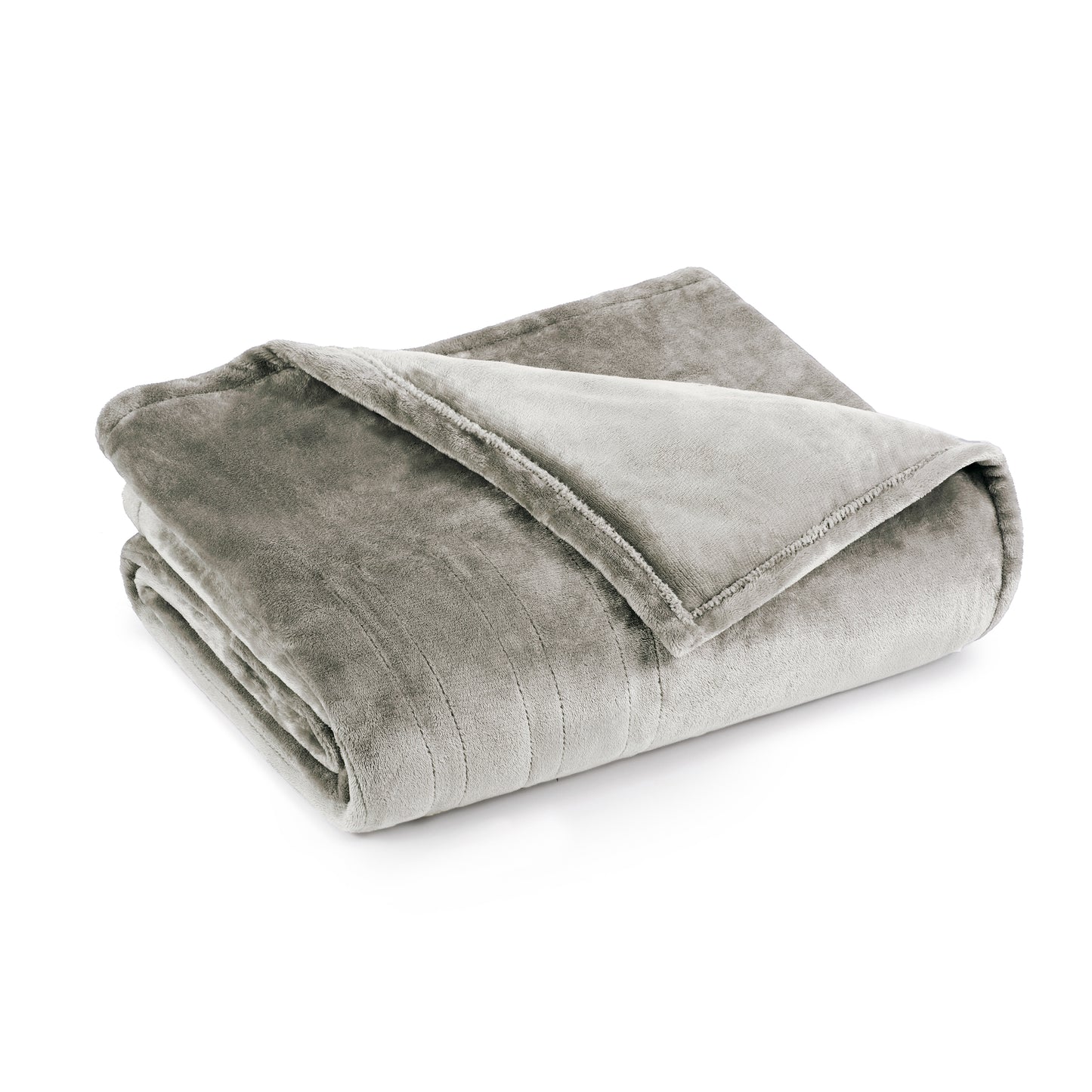 Brookstone Heated Soild Plush Blanket