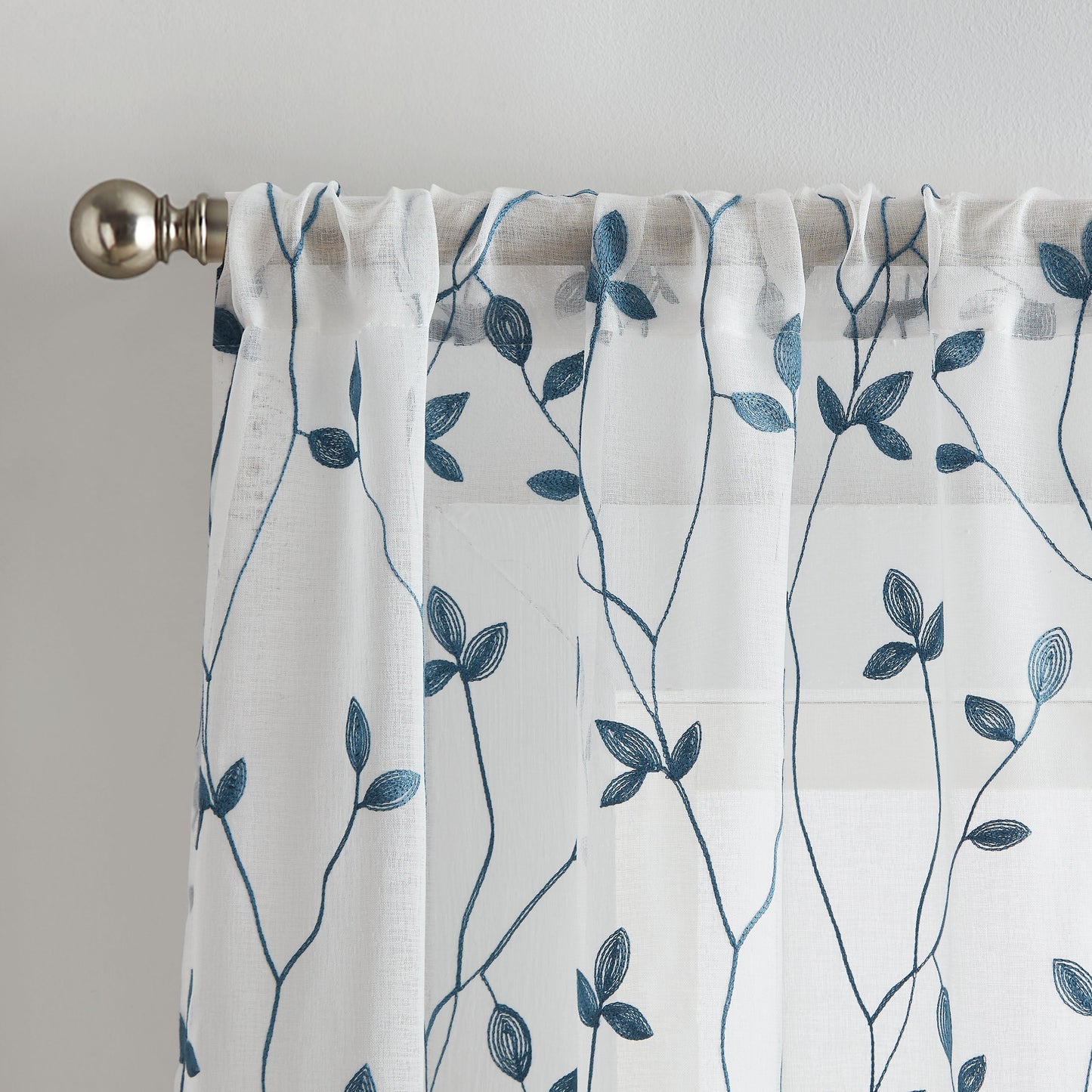 Curtainworks Botanical Embroidery Curtain Panel Pair