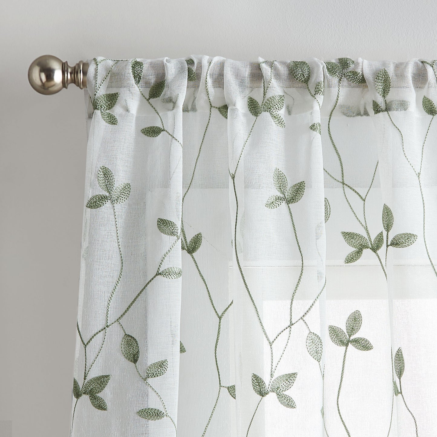 Curtainworks Botanical Embroidery Curtain Panel Pair