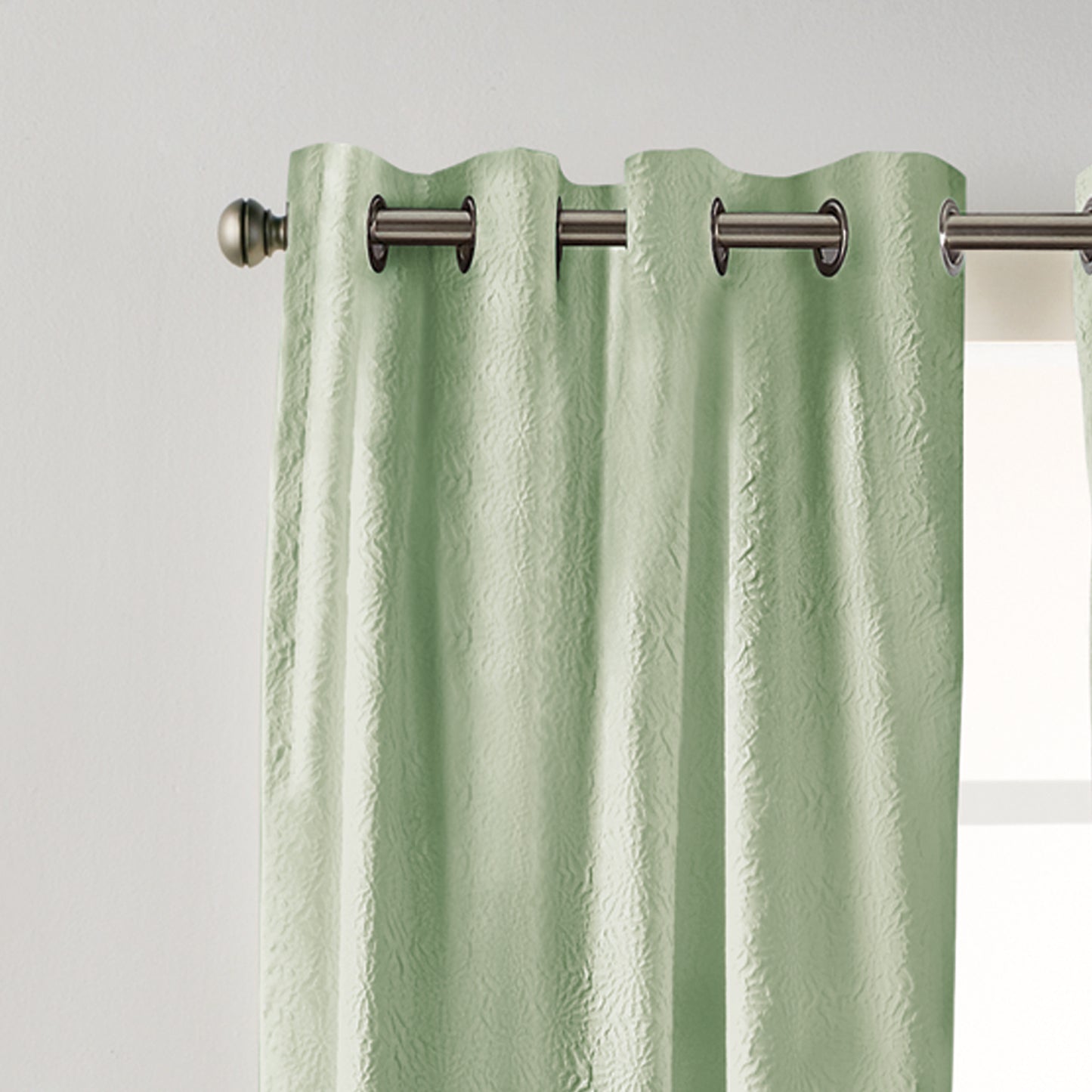 DKNY Chrysanthemum Floral Grommet Curtain Panel