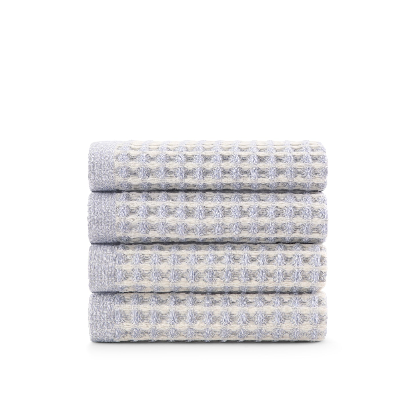 DKNY PURE Yarn Dyed Waffle Unbleached Cotton Washcloth Set