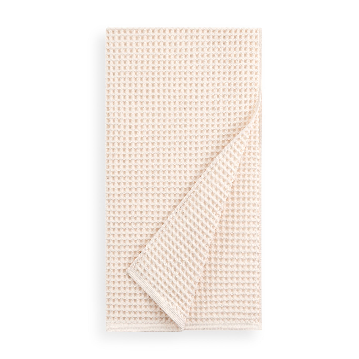 DKNY PURE Yarn Dyed Waffle Unbleached Cotton Bath & Hand Towel Set