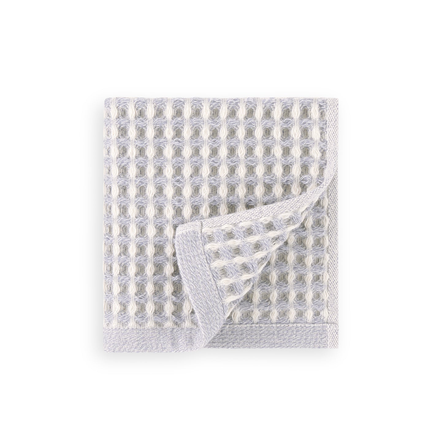 DKNY PURE Yarn Dyed Waffle Unbleached Cotton Washcloth Set