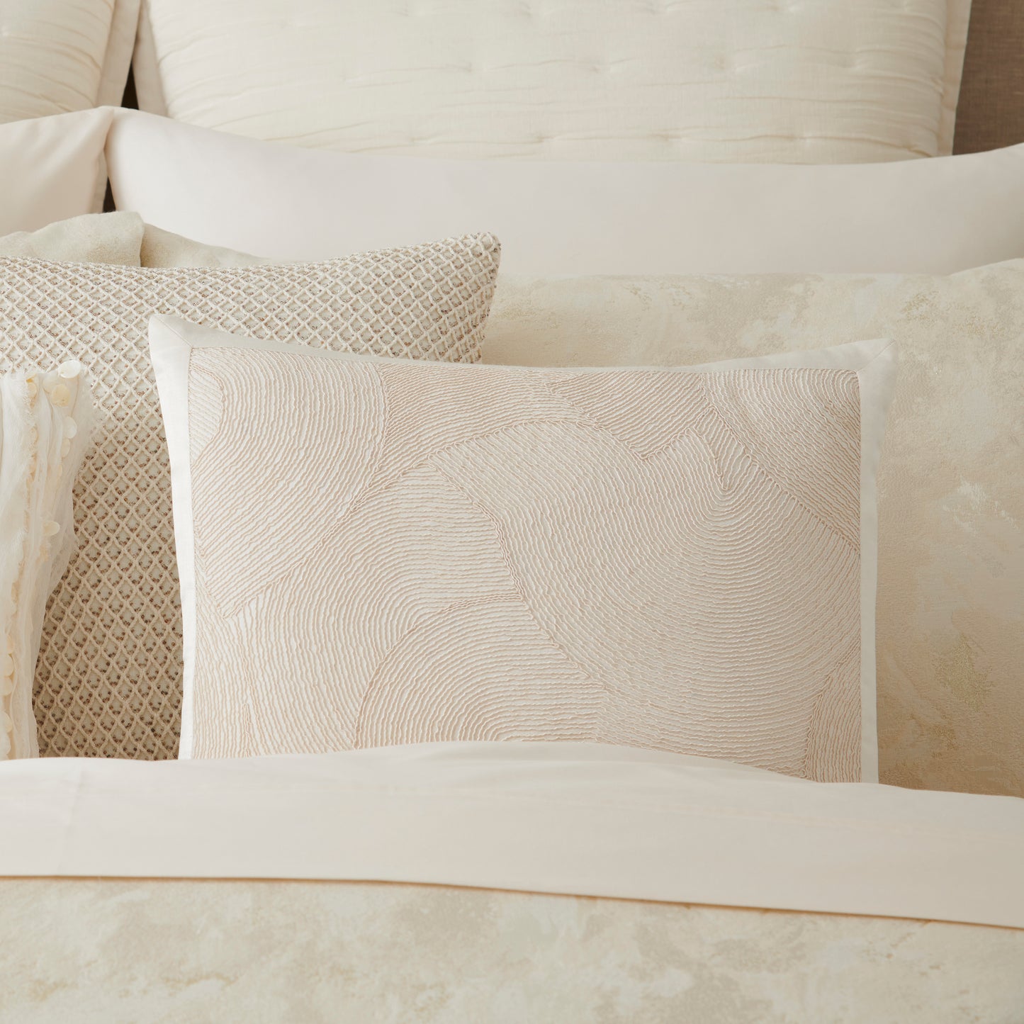 Donna Karan Home Cord Swirl Decorative Pillow, 20" x 20"