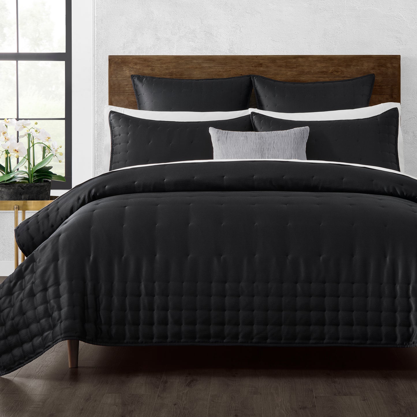 Donna Karan Home Hammered Silk Quilt Collection