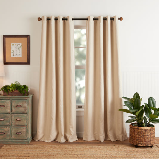 Martha Stewart Reed Grommet Blackout Curtain Panel