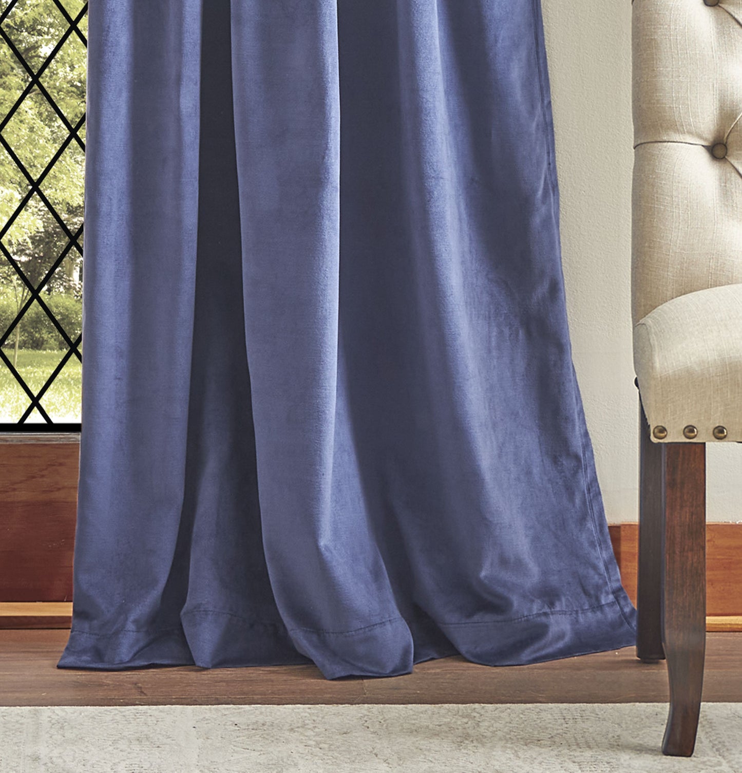 Martha Stewart Lucca Velvet Blackout Curtain Panel