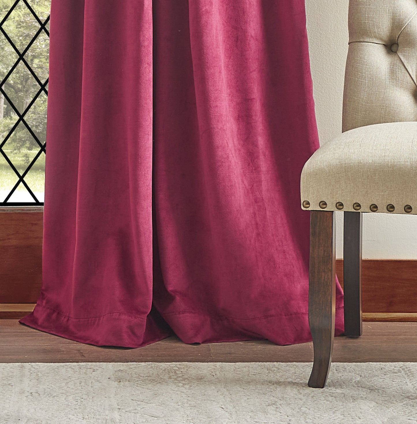 Martha Stewart Lucca Velvet Blackout Curtain Panel