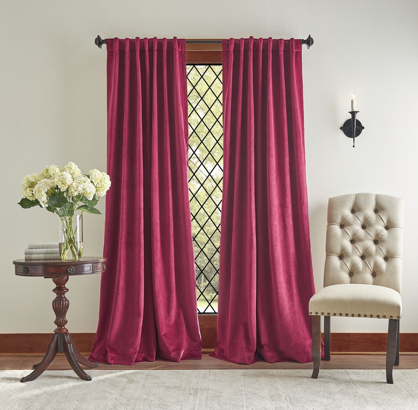 Martha Stewart Lucca Velvet Blackout Curtain Panel