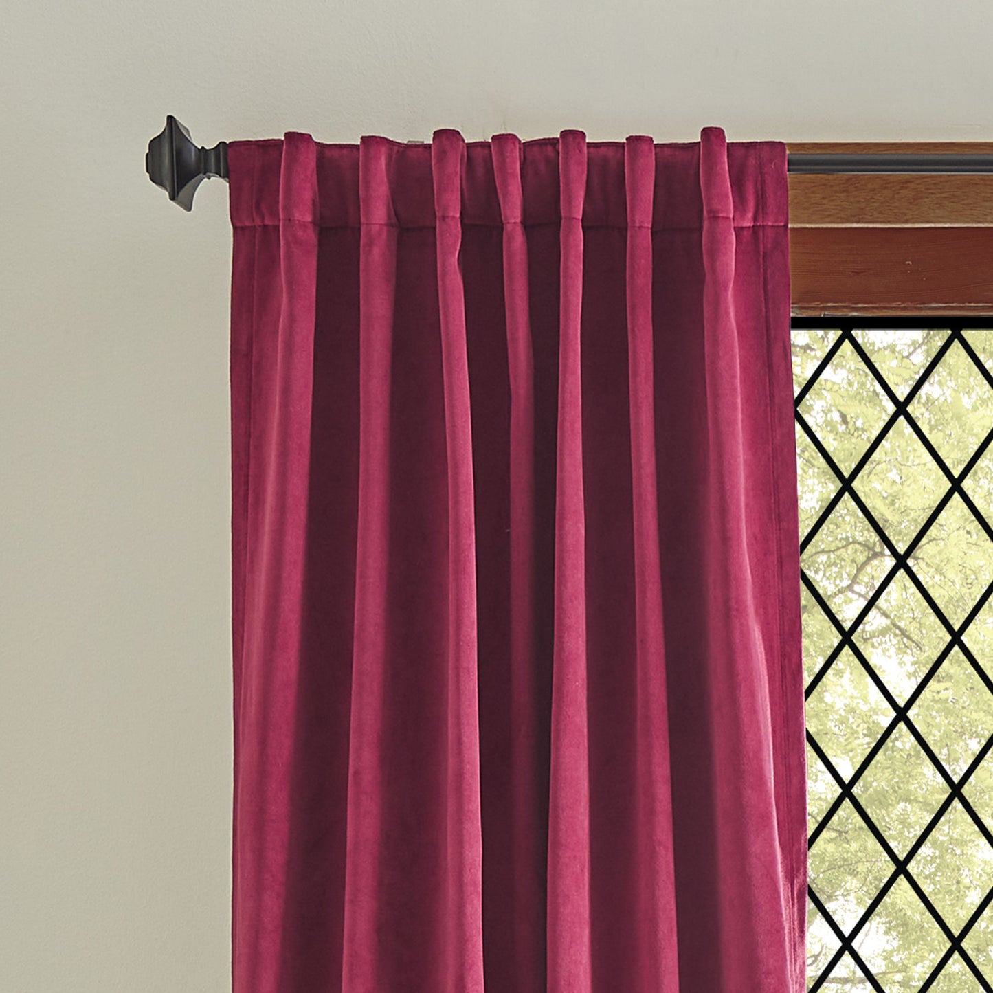 Martha Stewart Lucca Velvet Blackout Curtain Panel