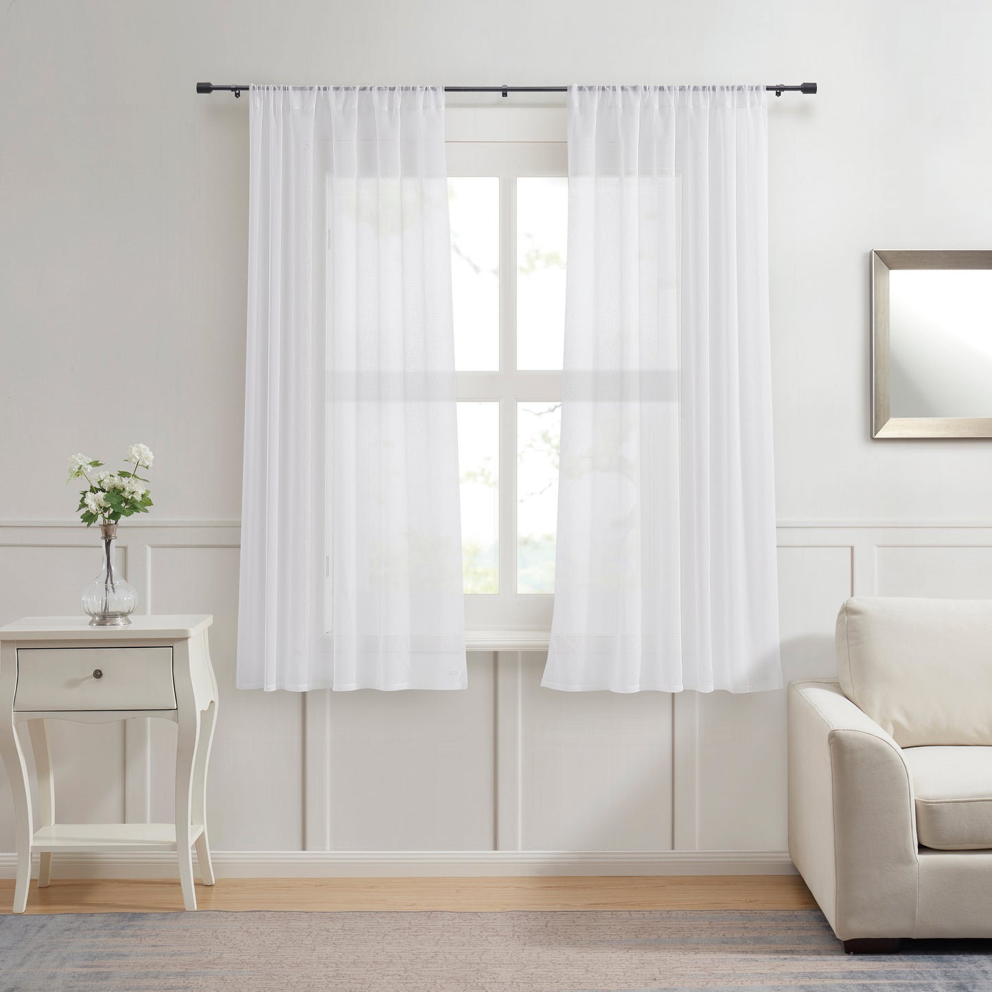 DKNY Fin Curtain Rod Set