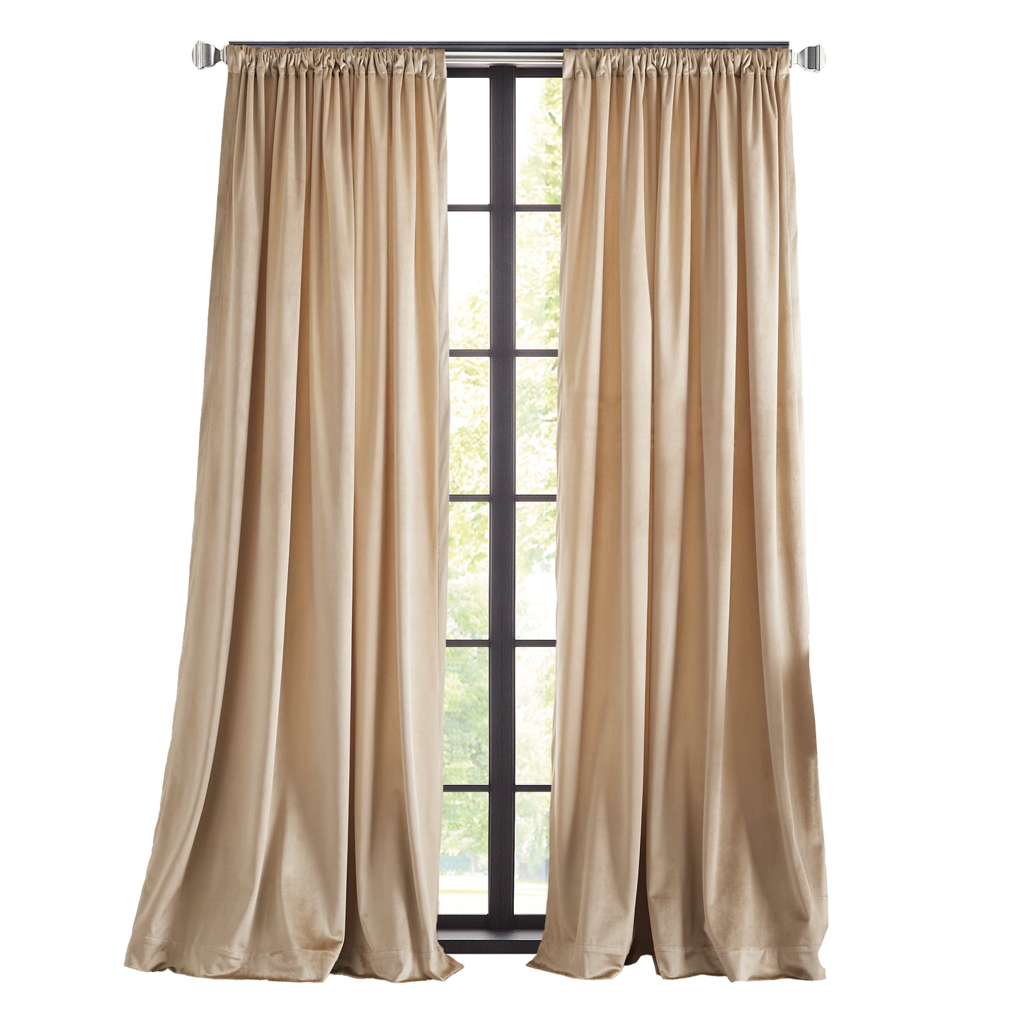 Martha Stewart Martha’s Velvet Curtain Panel Pair