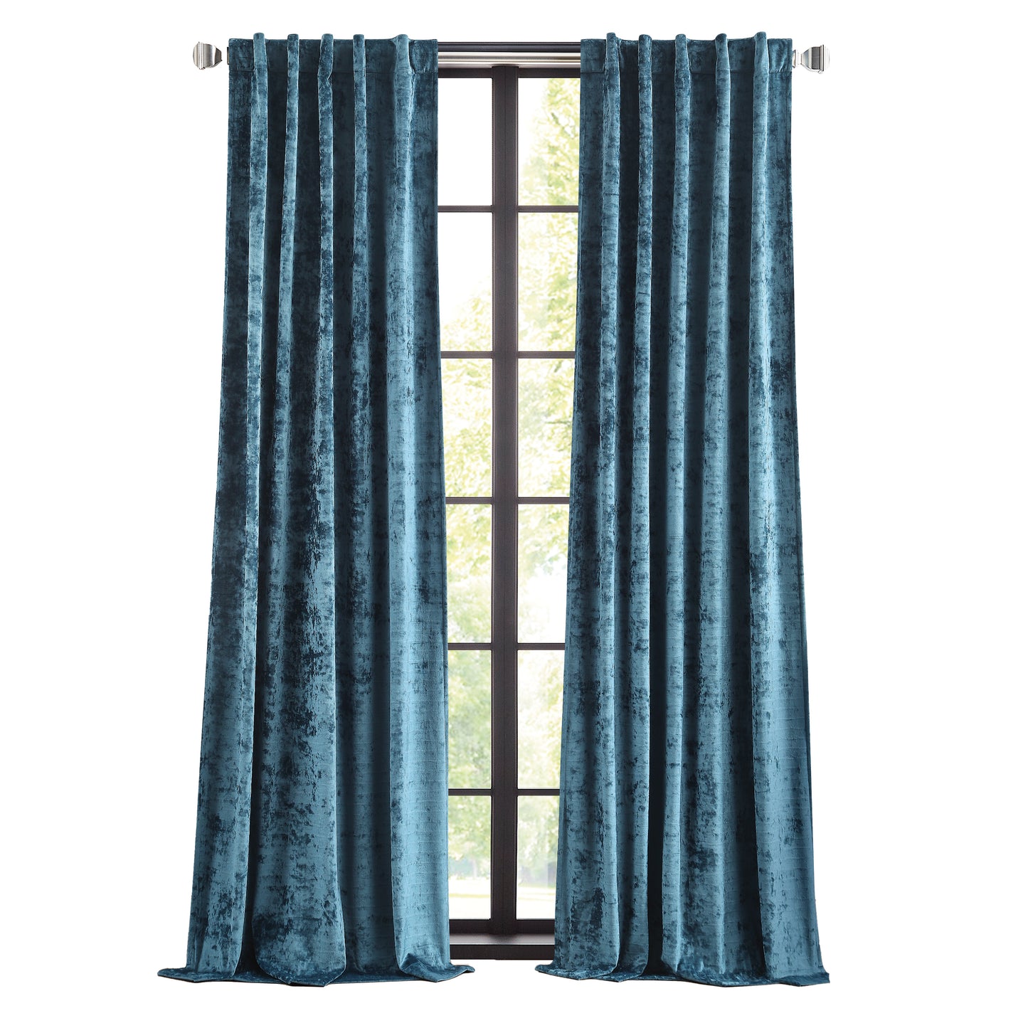 Martha Stewart Wave Embossed Curtain Panel Pair