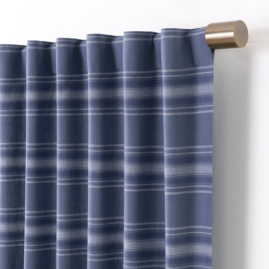 Martha Stewart Ruffle Stripe Curtain Panel Pair