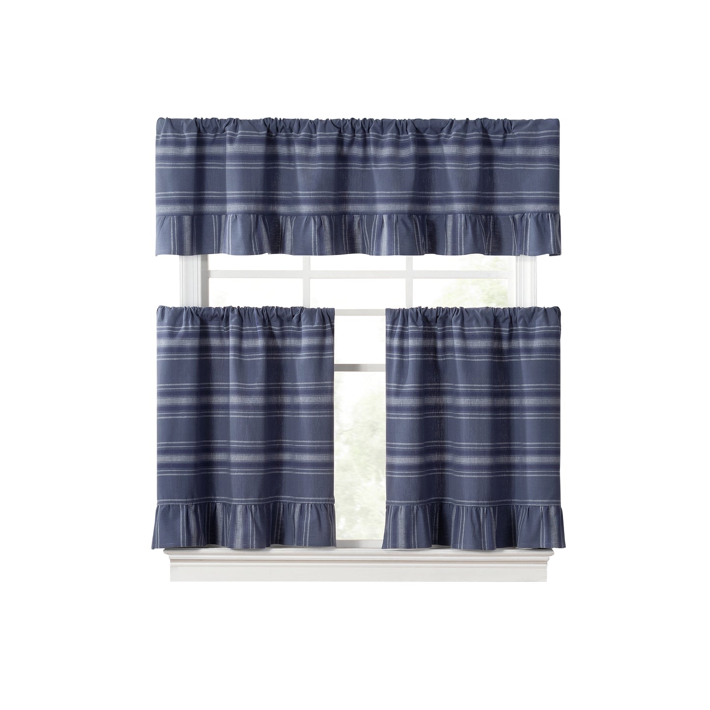 Martha Stewart Ruffle Stripe Tier Set