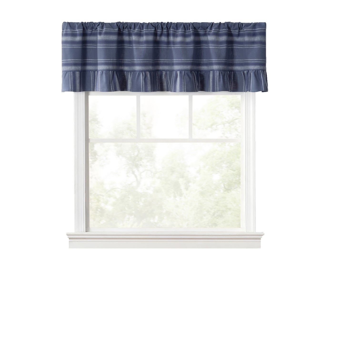 Martha Stewart Ruffle Stripe Valance