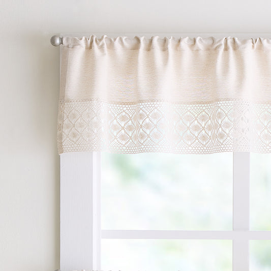 Peri Home Bahia 3-Piece Valance & Tiers Set