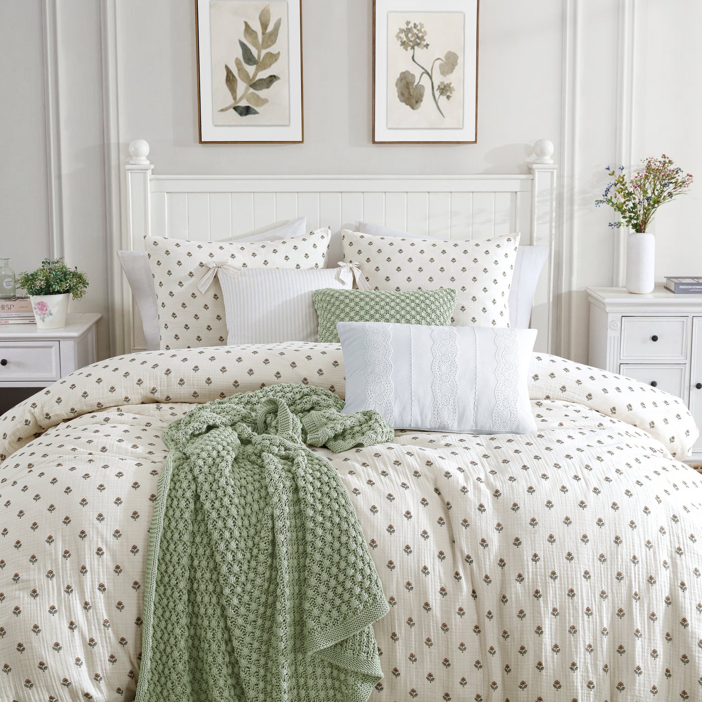 Peri Home Crochet Knit Decorative Pillow