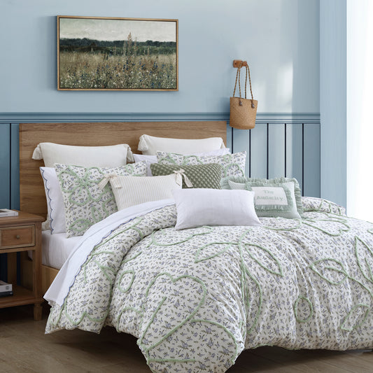 Peri Home Blueberry Chenille Duvet Set