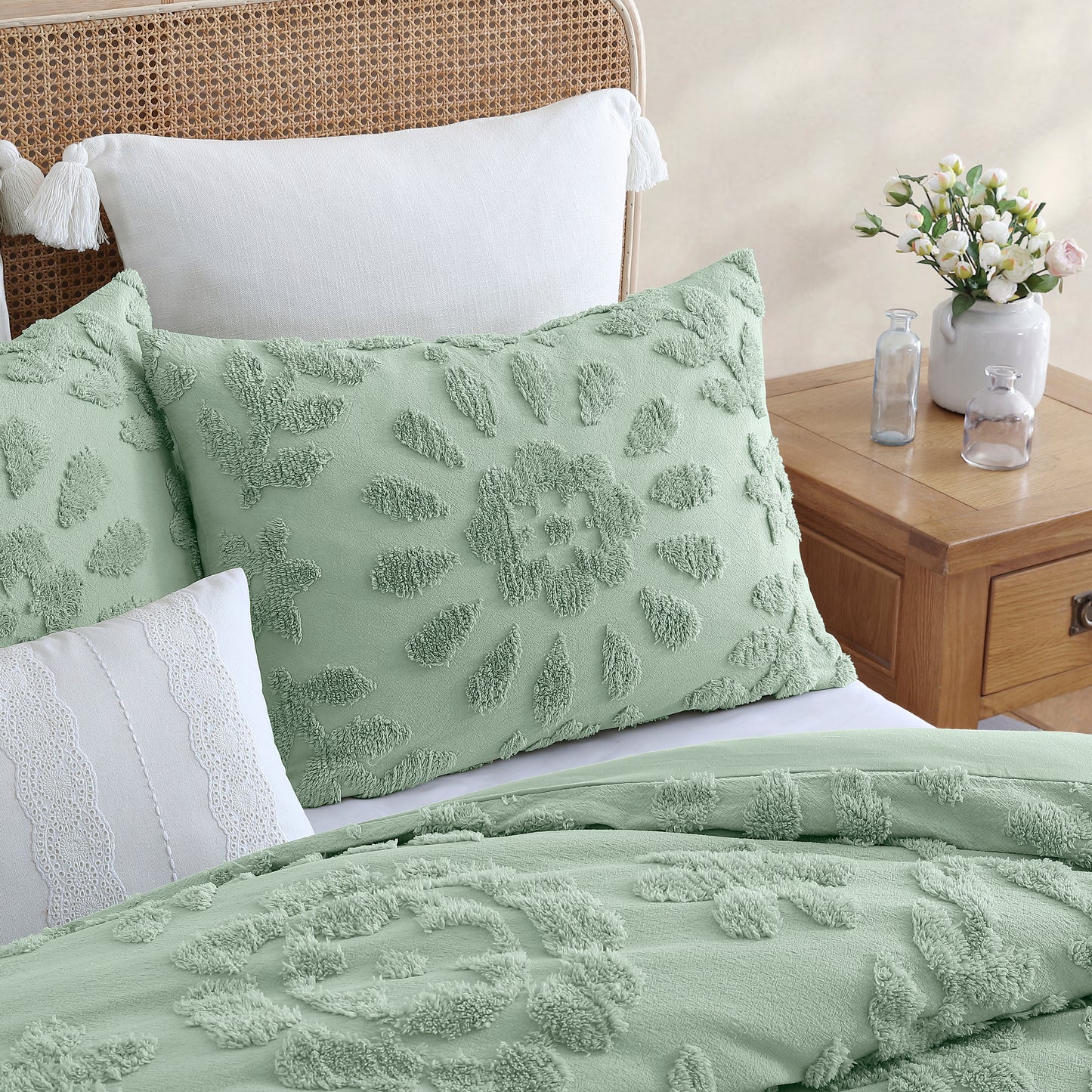 Peri Home Chenille Laurel Duvet Set