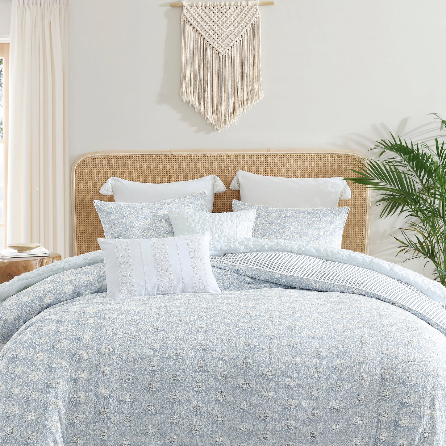 Peri Home Linen Eyelet Decorative Pillow