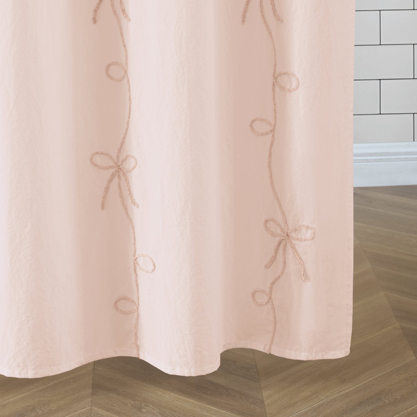 Peri Home Sasha Bows Shower Curtain