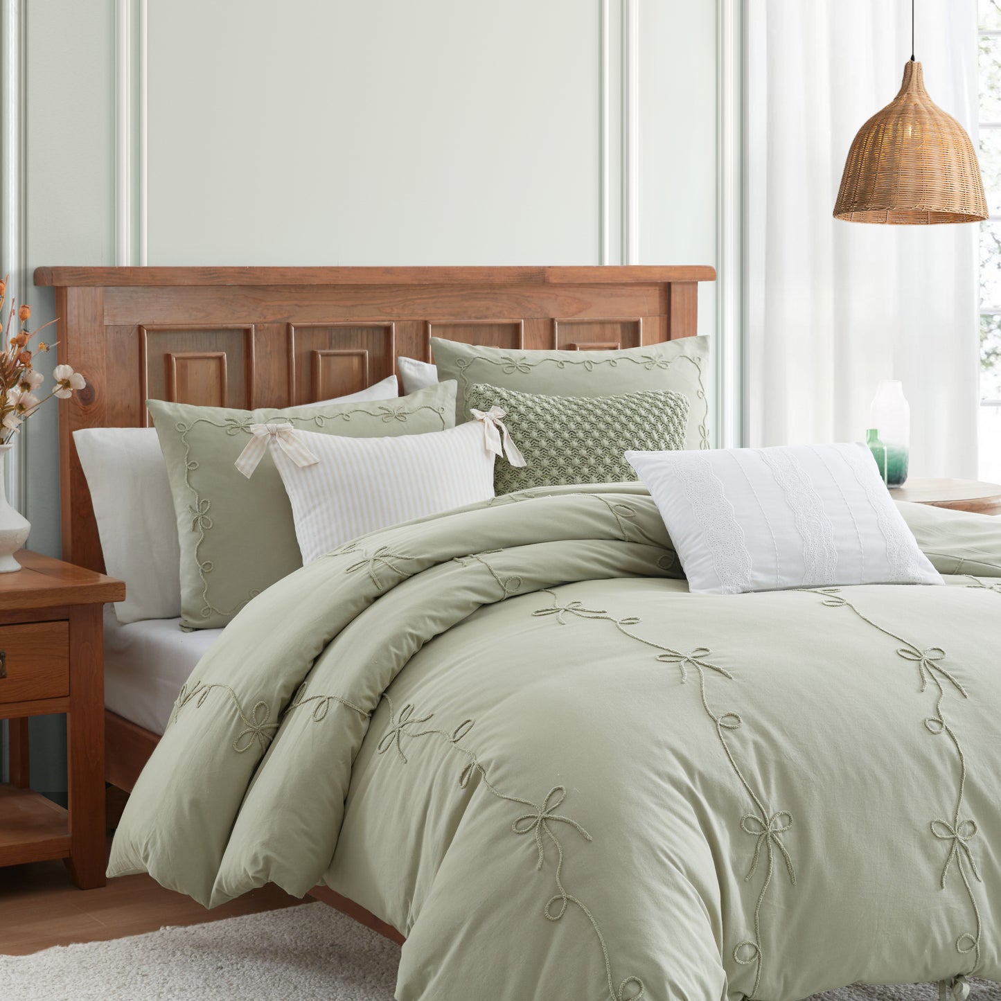Peri Home Sasha Bows Duvet Set Collection