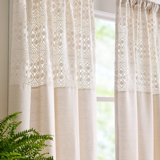 Peri Home Bahia Curtain, Set of 2 Panels
