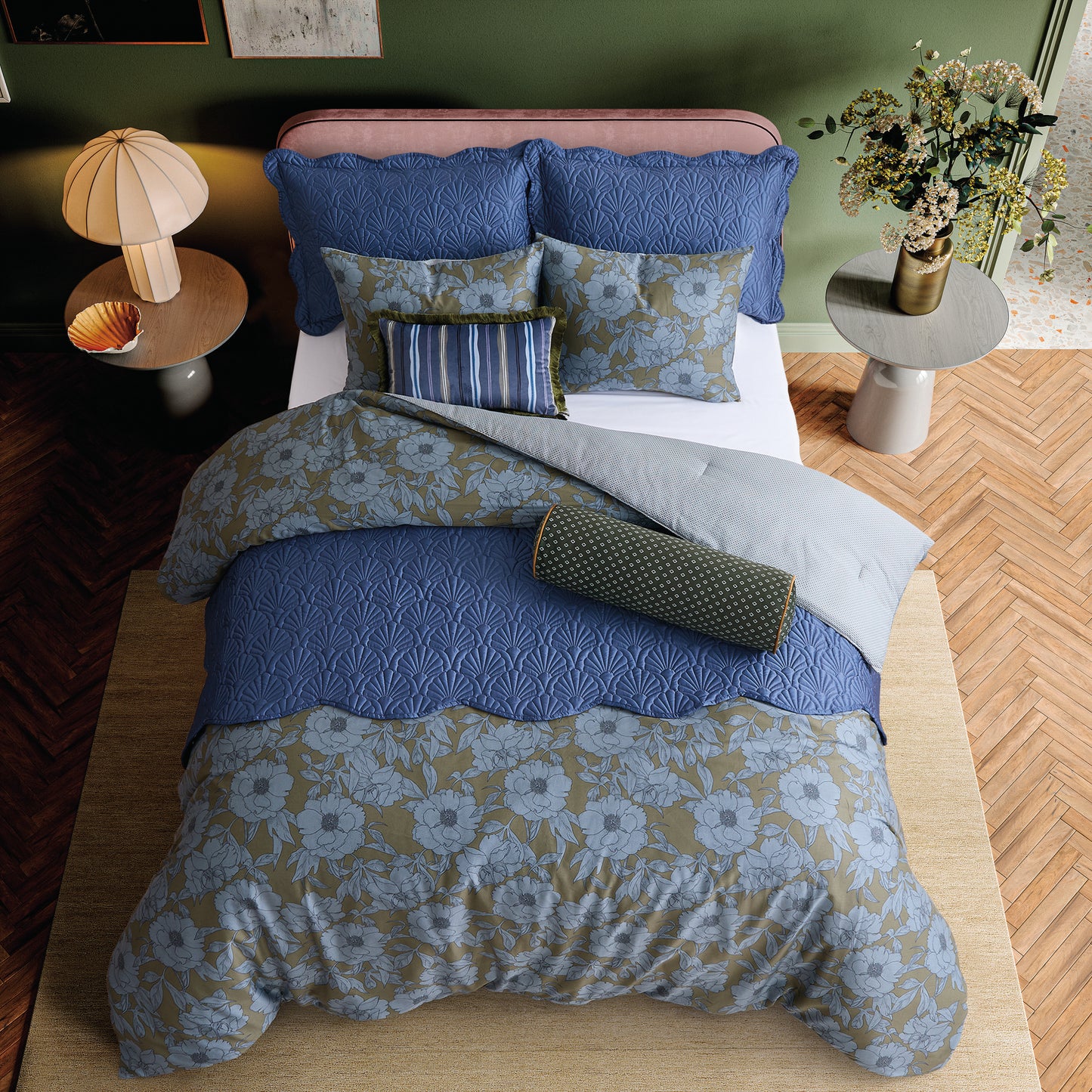 Ted Baker Diamond Printed Bolster Pillow