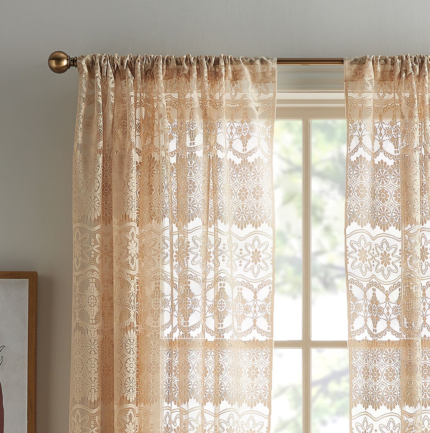 Curtainworks Boho Lace Curtain Panel