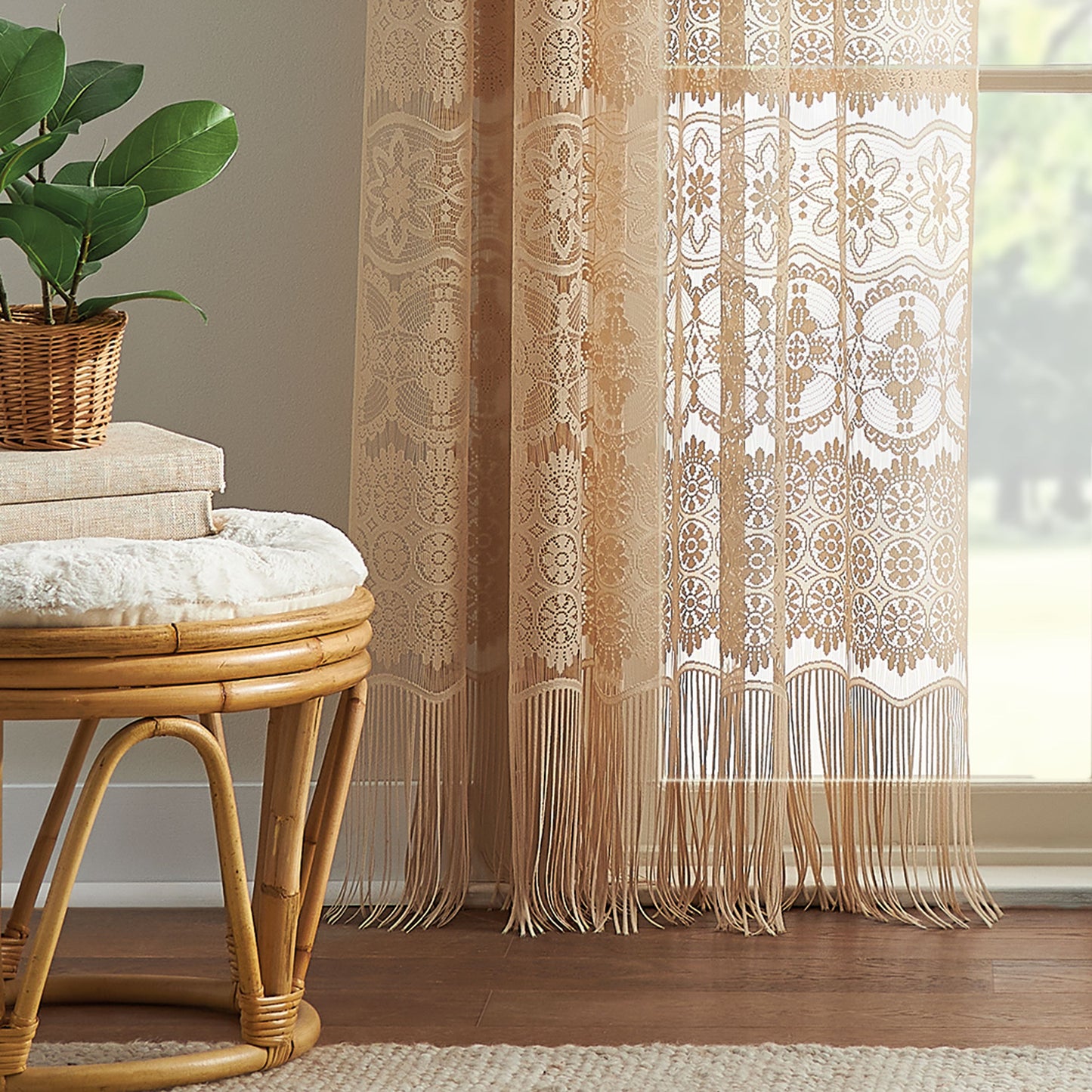 Curtainworks Boho Lace Curtain Panel