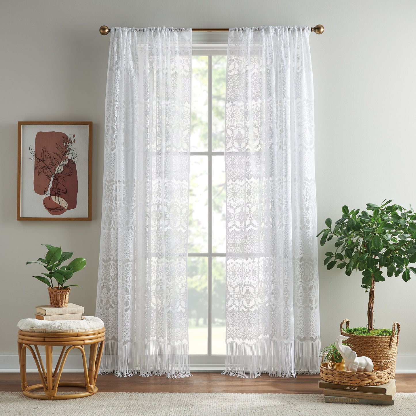 Curtainworks Boho Lace Curtain Panel