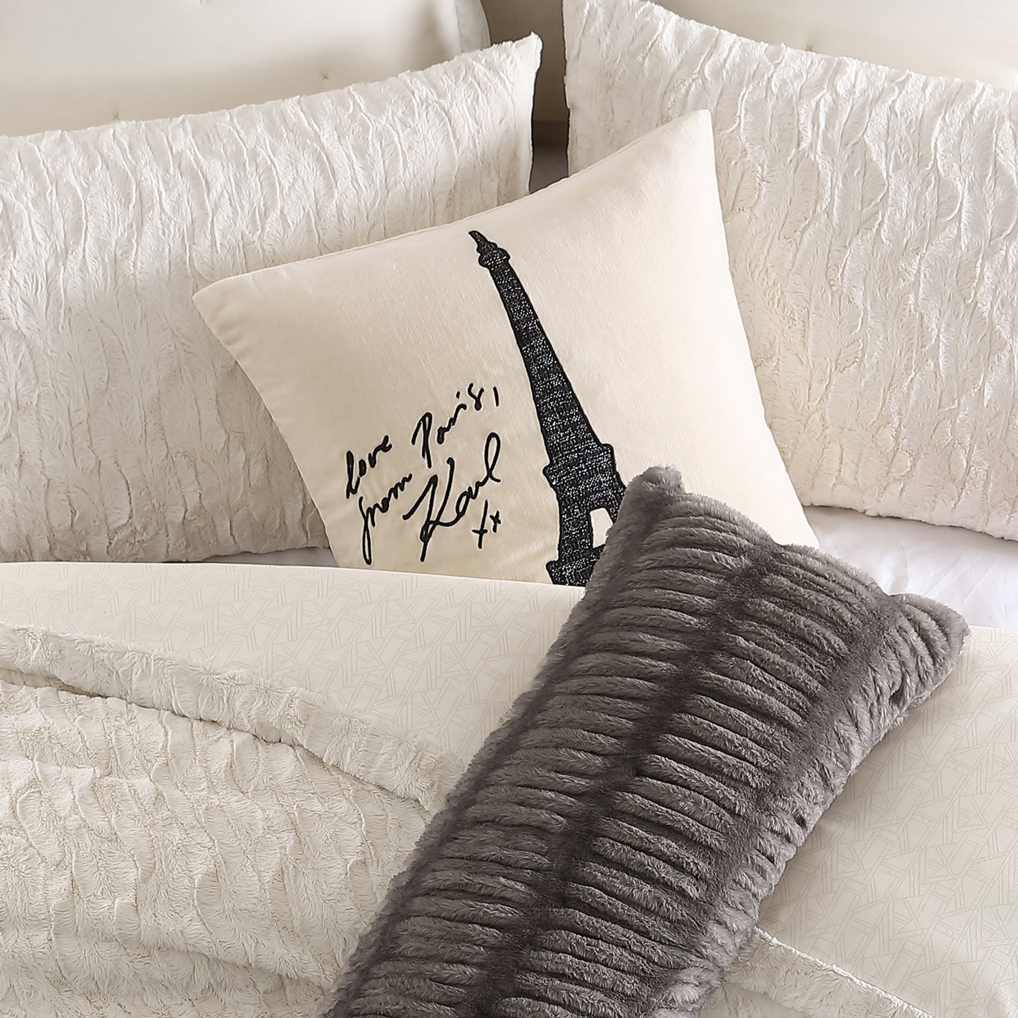 KARL LAGERFELD PARIS Love From Paris Decorative Pillow