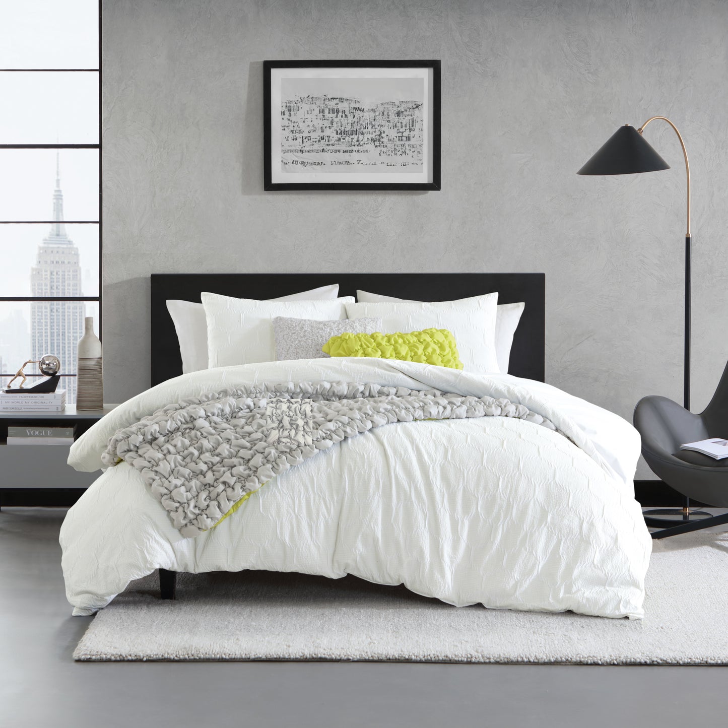 DKNY Modern Hexagon Duvet Set