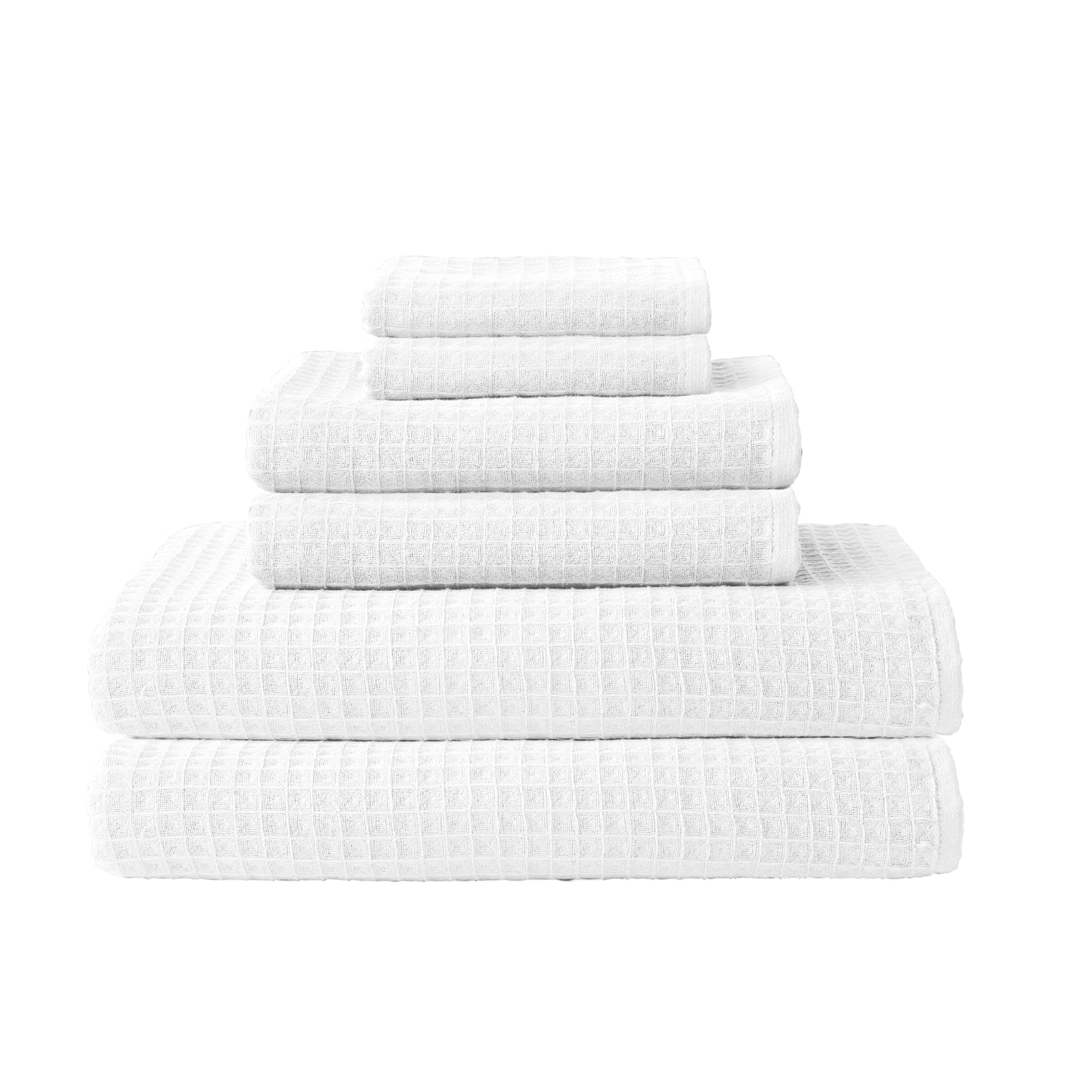 Uchino Waffle Twist 6 Piece Towel Set